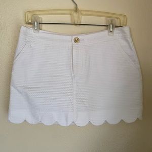 Lilly Pulitzer Sz 4 White Collette Skort